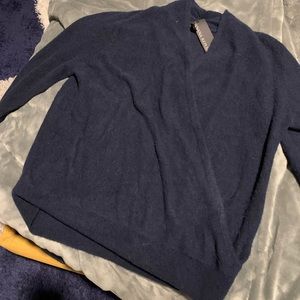 Banana Republic wrap sweater (M) in Navy - NWT, never worn!